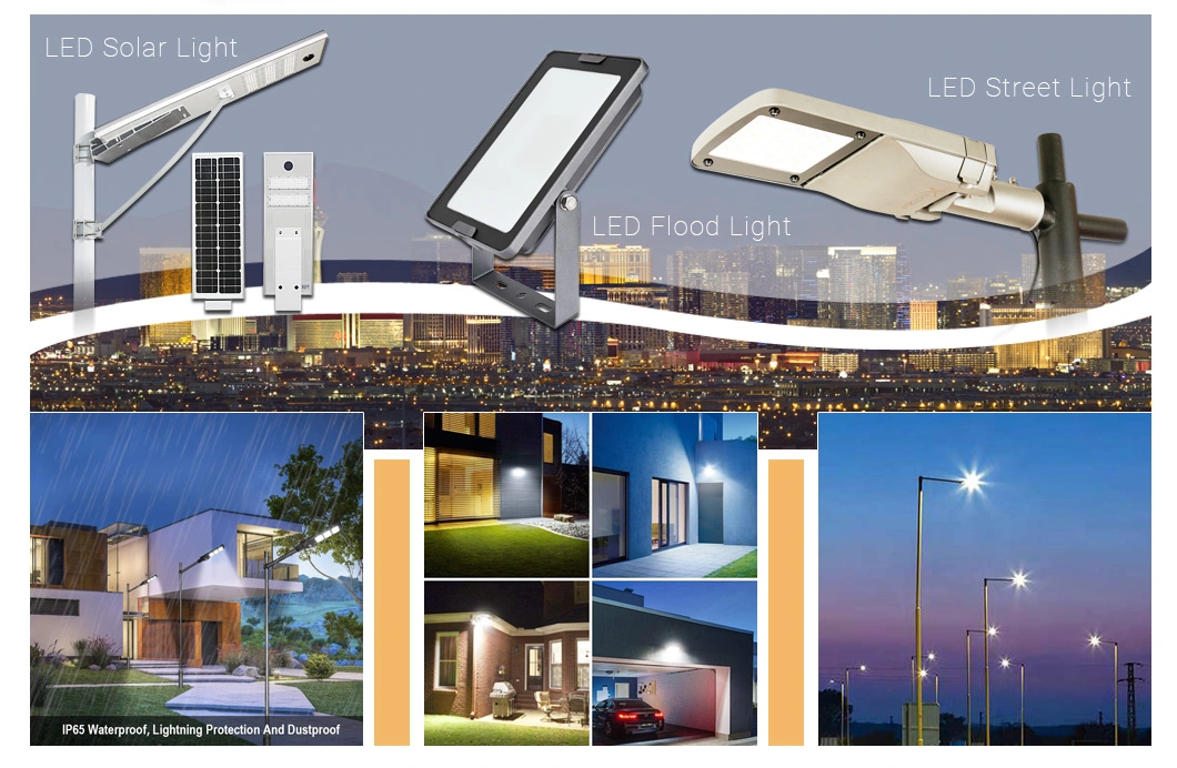 Outdoor Energy Saving High Power Project Waterproof Solar Panel LED Slim Floodlight 100W 200W 300W 400W Flood Light